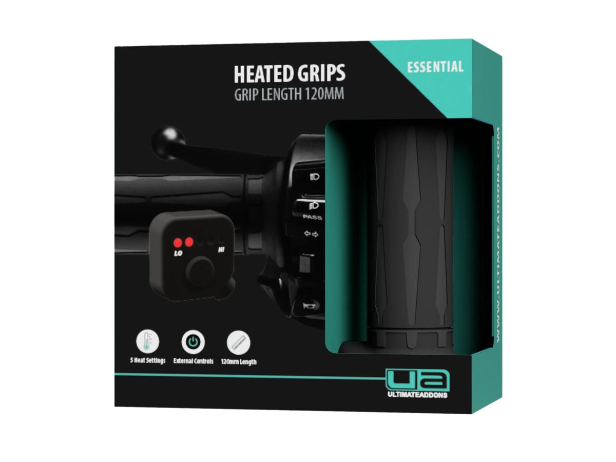 UA Essential Motorcycle Heated Grips With External Controller - 2 sizes