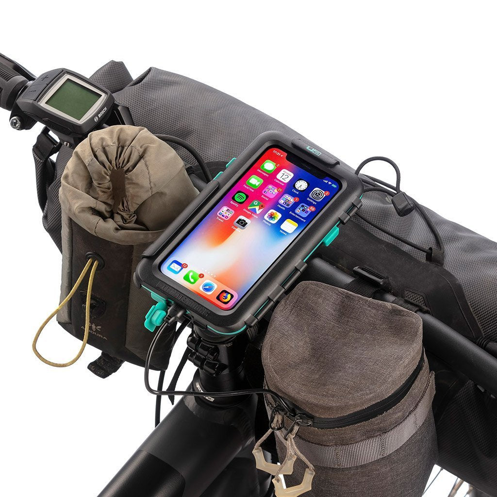 Bike Handlebar Mounting Kit Tough Waterproof Case for Apple iPhone X / XS - Ultimateaddons