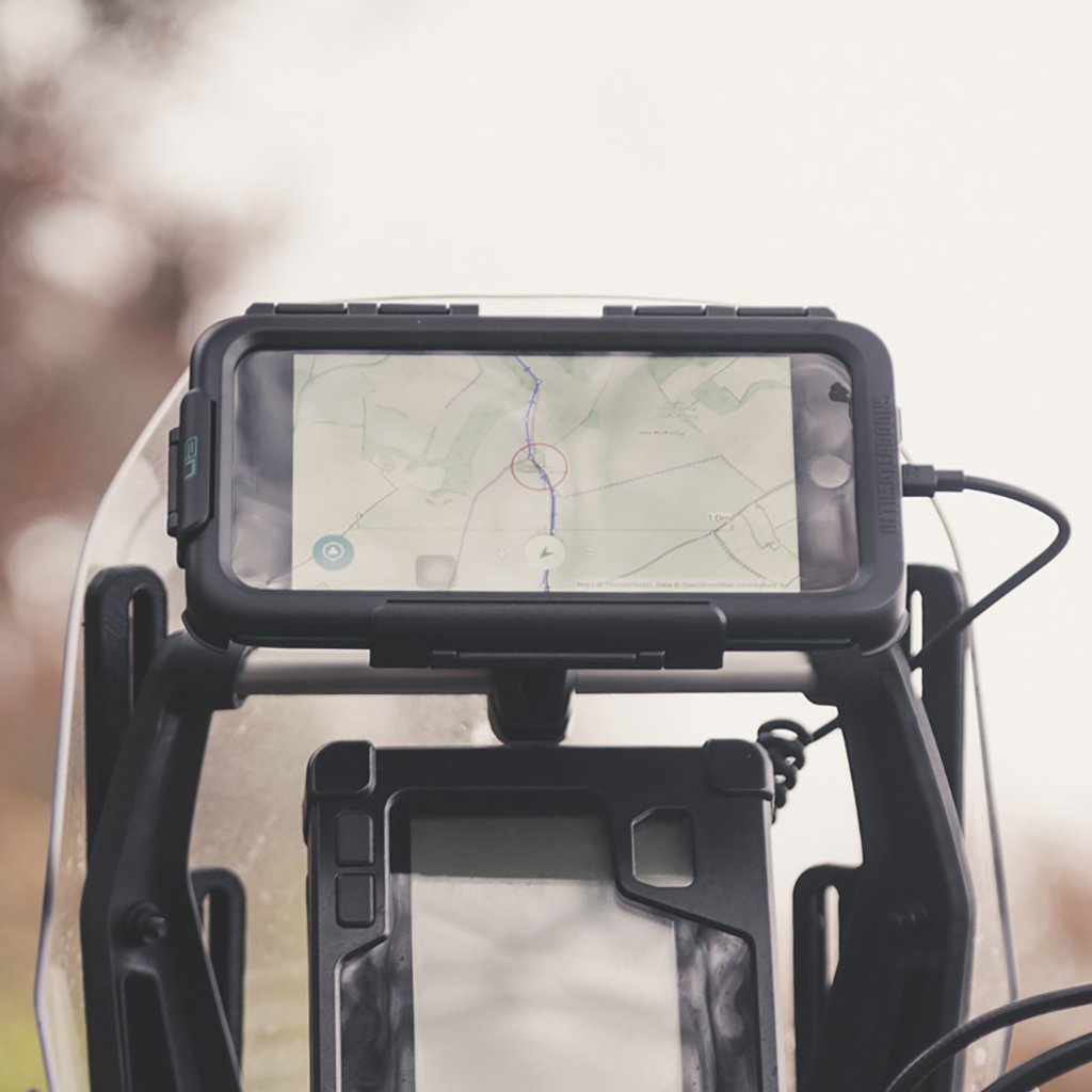 Motorcycle Waterproof Tough Case Crossbar Mount for Apple iPhone X Xs - Ultimateaddons