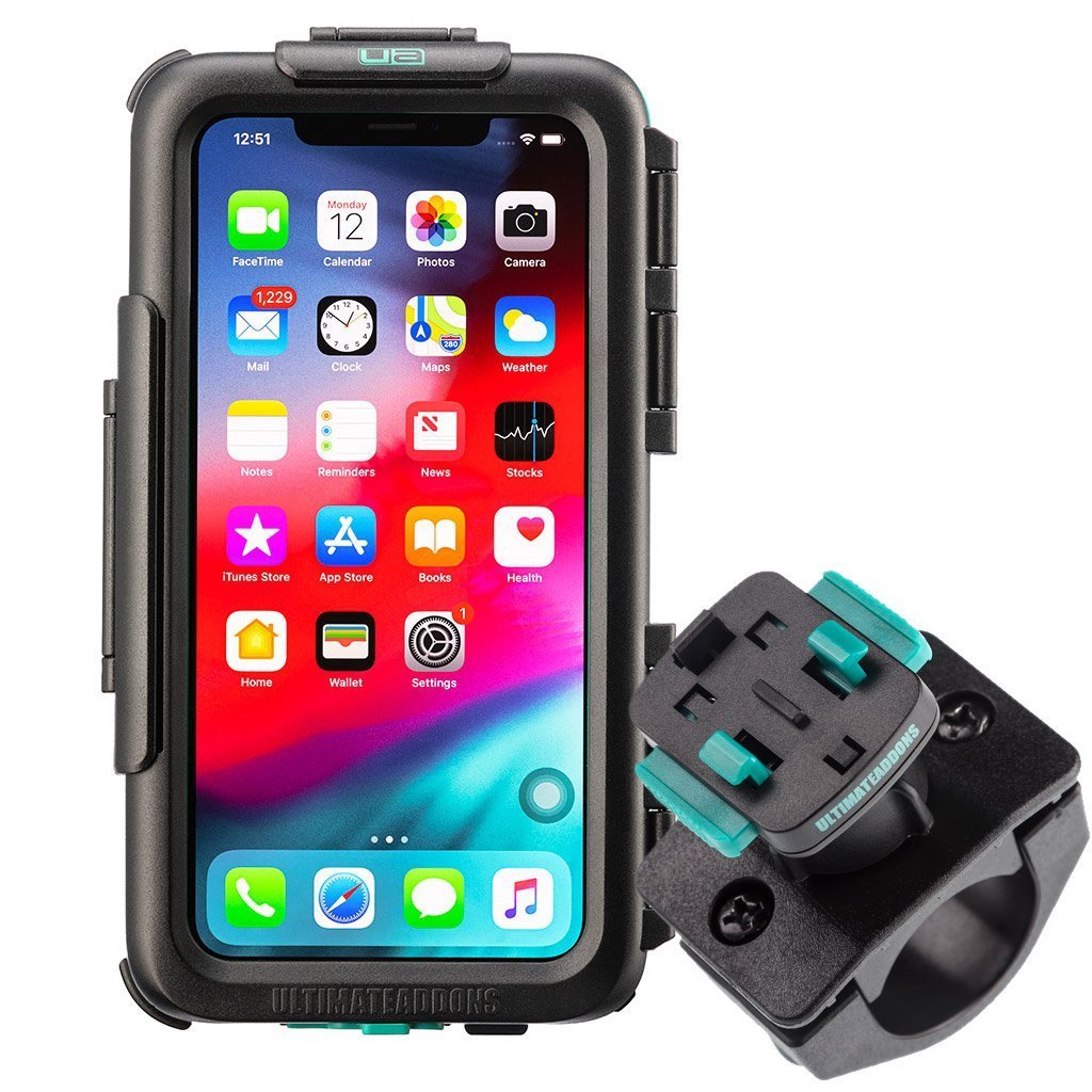 Waterproof Tough Case &amp; Strong Secure Bike Handlebar Mounting Kit Apple iPhone 11 Pro Max - Ultimateaddons