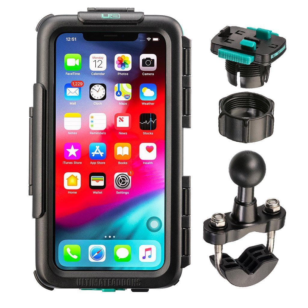 Waterproof Tough Case &amp; Strong Secure Bike Handlebar Mounting Kit Apple iPhone 11 Pro Max - Ultimateaddons
