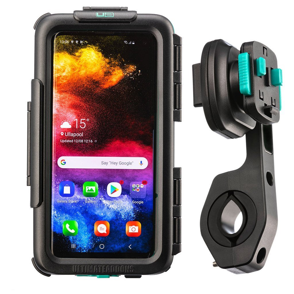Waterproof Tough Hard Case &amp; Bike Handlebar Mount Kit Samsung Galaxy S10 / S10+ - Ultimateaddons