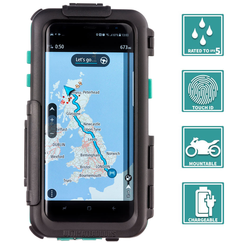 Capa impermeavel para telemovel , montajem em motocicleta, para modelos Samsung| ULTIMATEADDONS