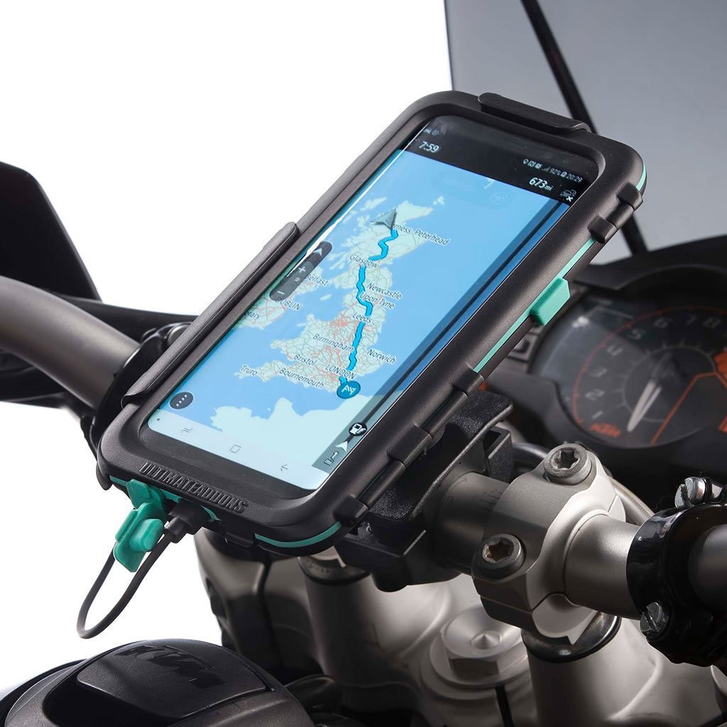 Motorcycle Handlebar Mount Waterproof Tough Case Samsung Galaxy S8 S8+ - Ultimateaddons