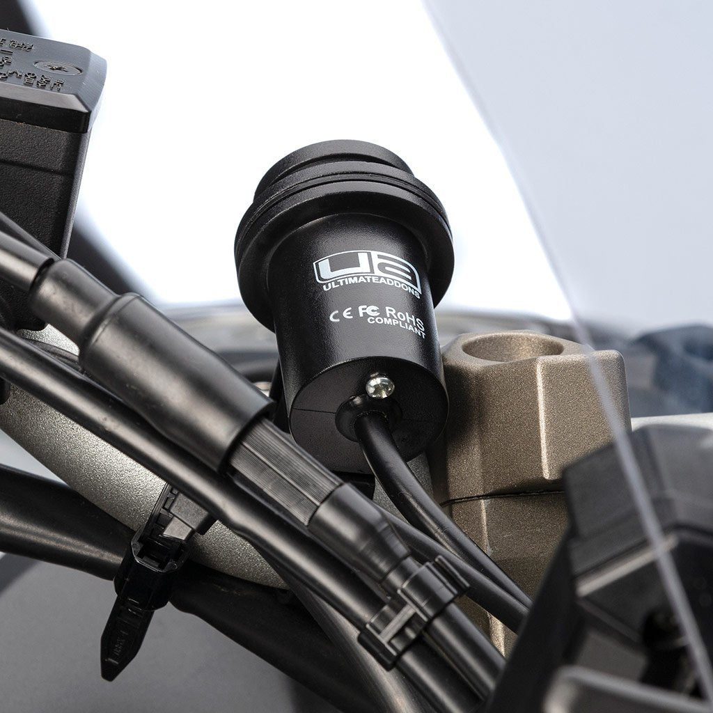 Dual USB Hardwire Charger with Handlebar Mount - Ultimateaddons