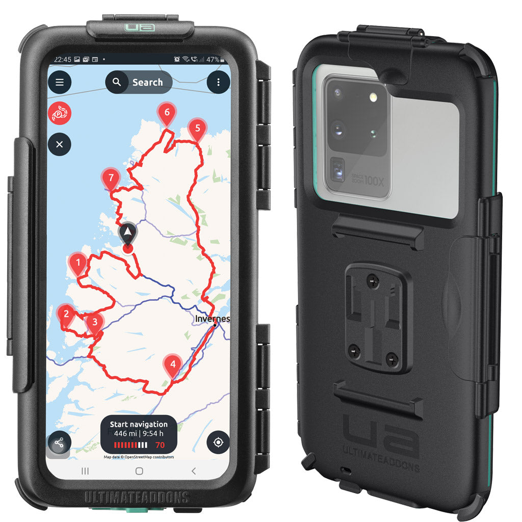 Capa impermeavel para telemovel , montajem em motocicleta, para modelos Samsung| ULTIMATEADDONS