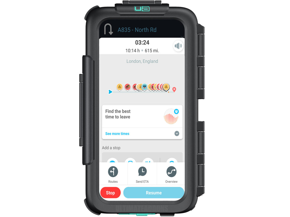 Capa de telefone impermeavel para montagem em motocicleta, para modelos iPhone da Apple | Ultimateaddons