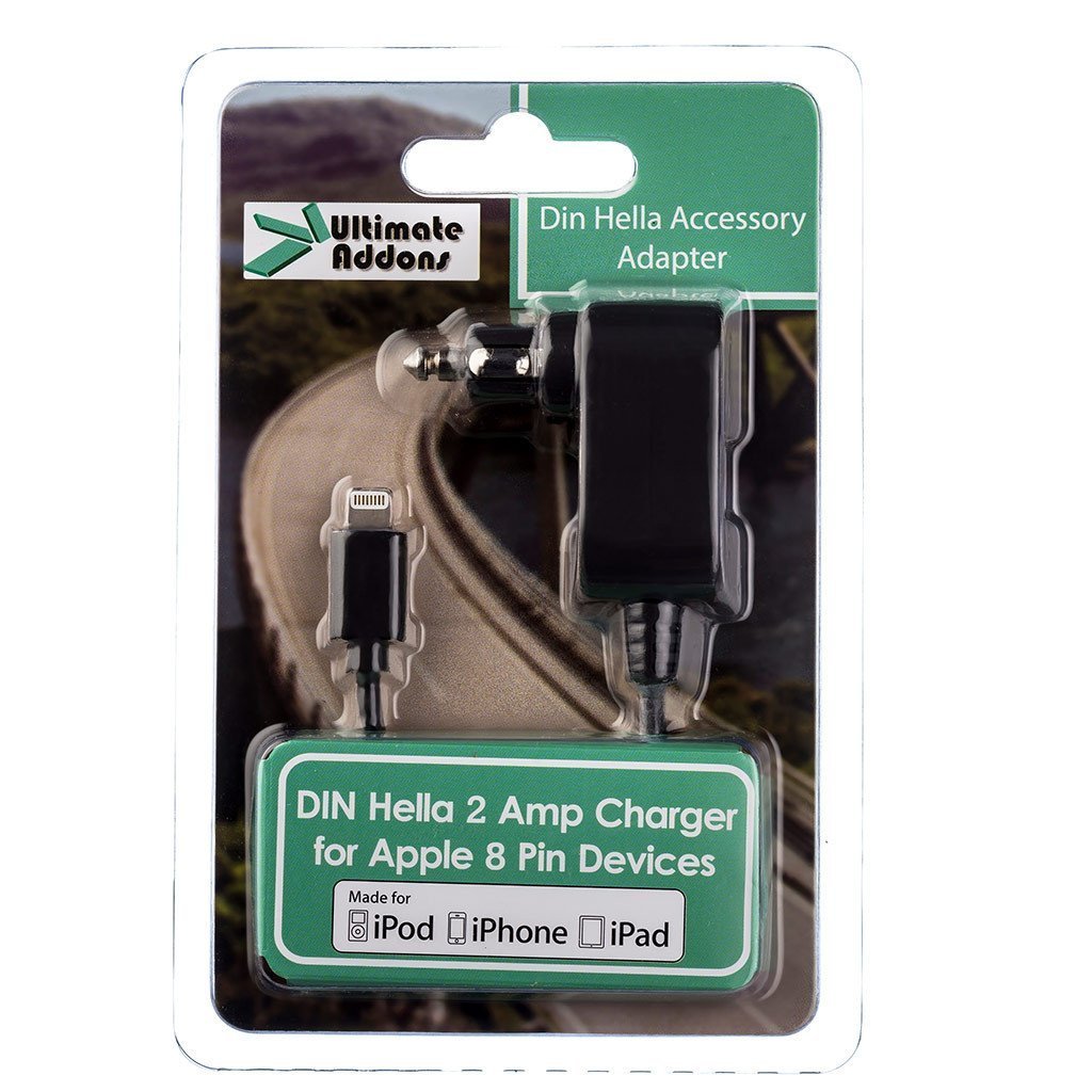 1 Metre Compact Right Angle Din Hella Auxiliary Charger - Ultimateaddons