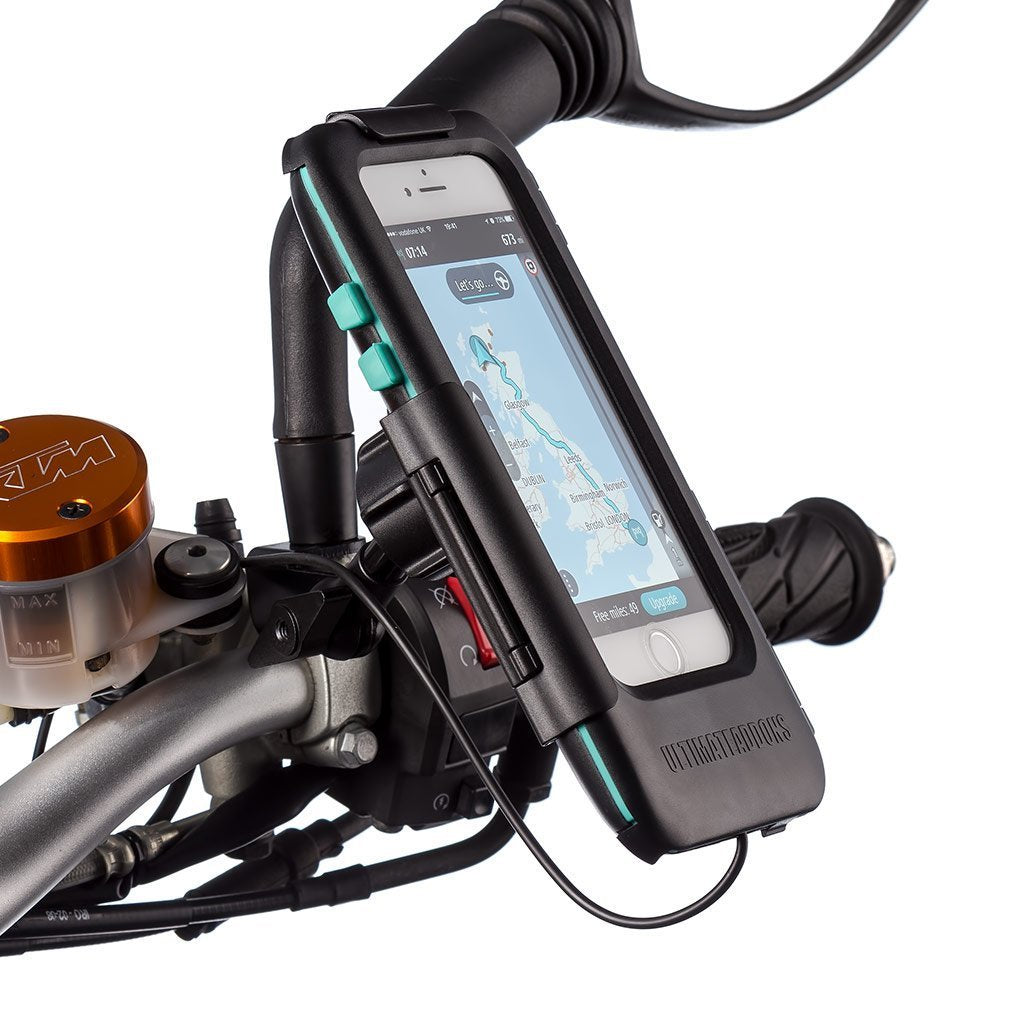 iPhone 6 7 8 / Plus Mirror Mount Motorcycle Tough Case Kit - Ultimateaddons