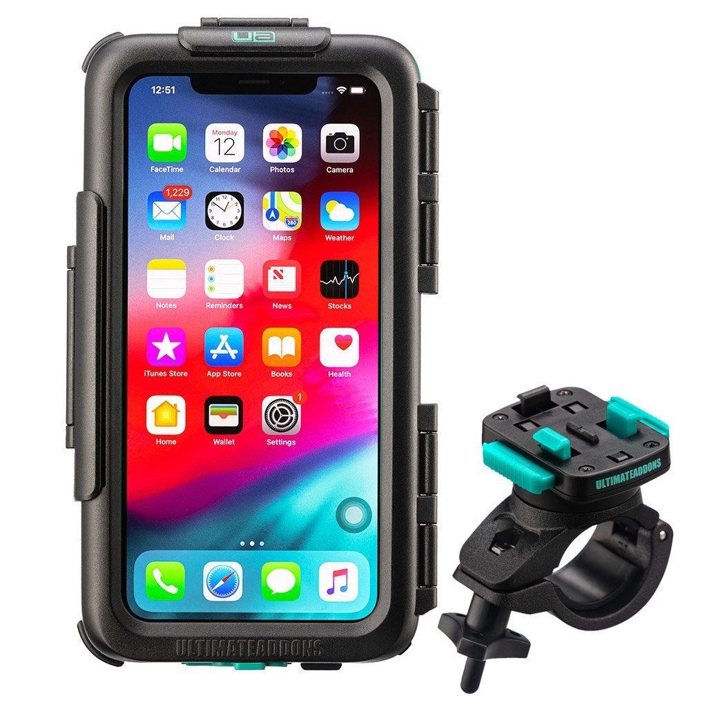 Waterproof Tough Case &amp; Strong Secure Bike Handlebar Mounting Kit Apple iPhone 11 Pro Max - Ultimateaddons