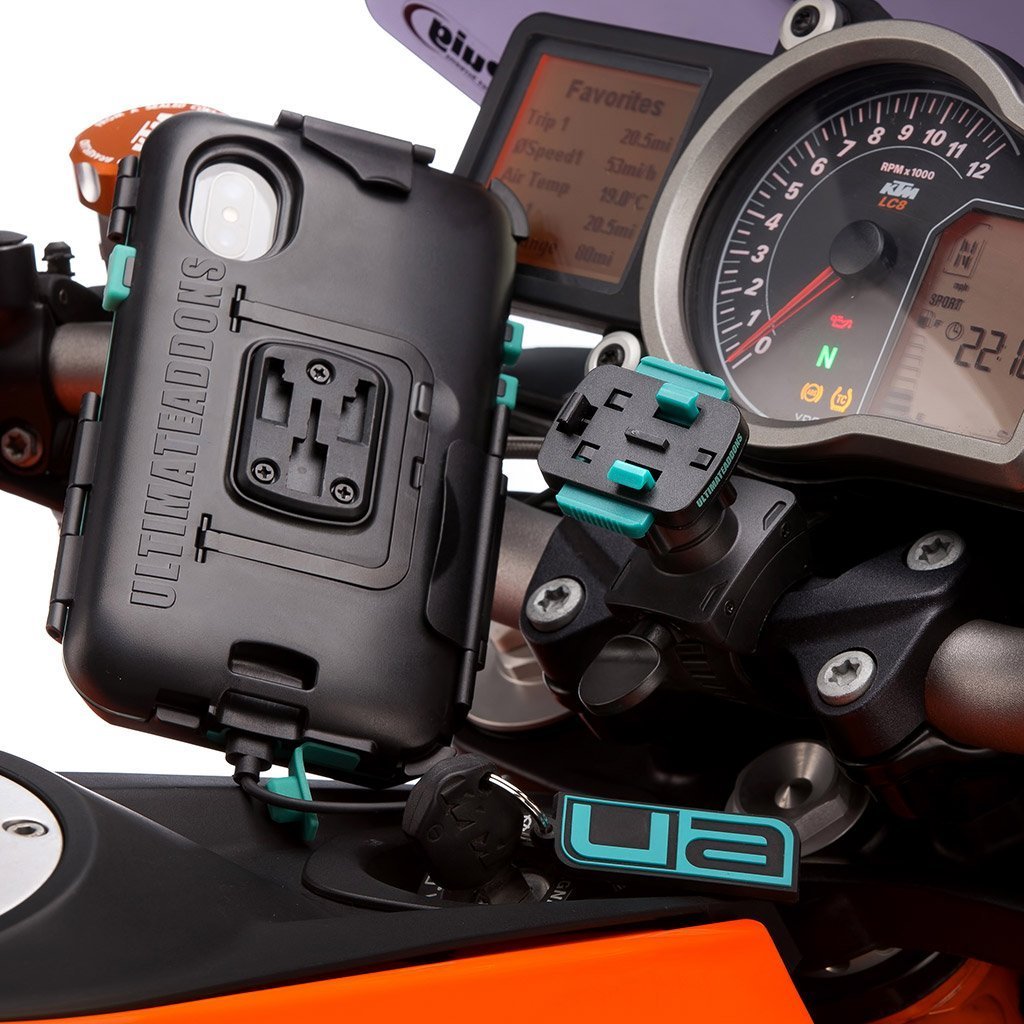 iPhone X / Xs Tough Wateproof Motorcycle Case Handlebar Mount - Ultimateaddons
