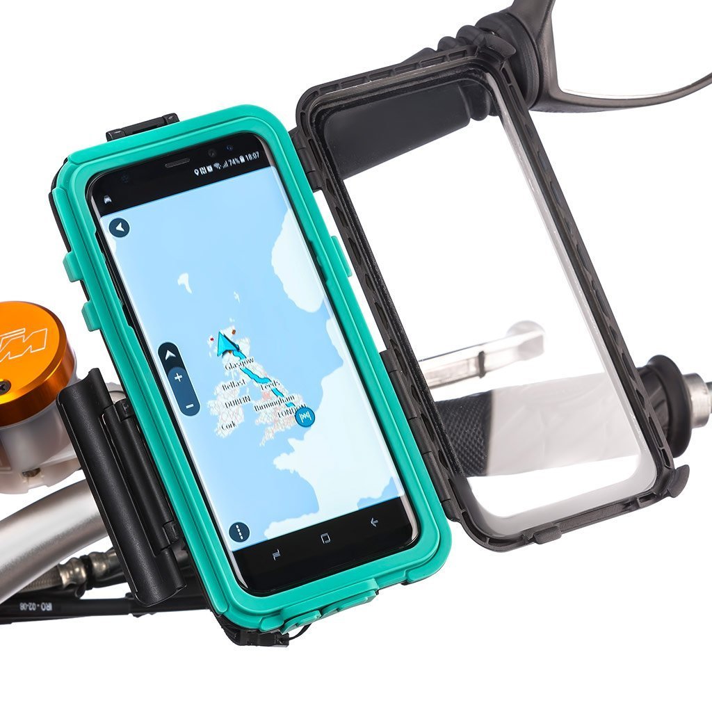 Metal Mirror Mount Hard Tough Waterproof Case Samsung Galaxy S8 S8+ - Ultimateaddons