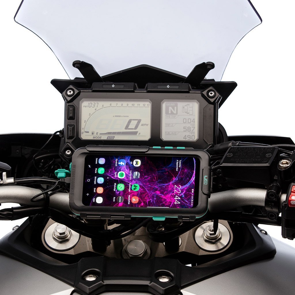 Galaxy S9 S9+ Motorcycle Waterproof Case Top Clamp Mount - Ultimateaddons