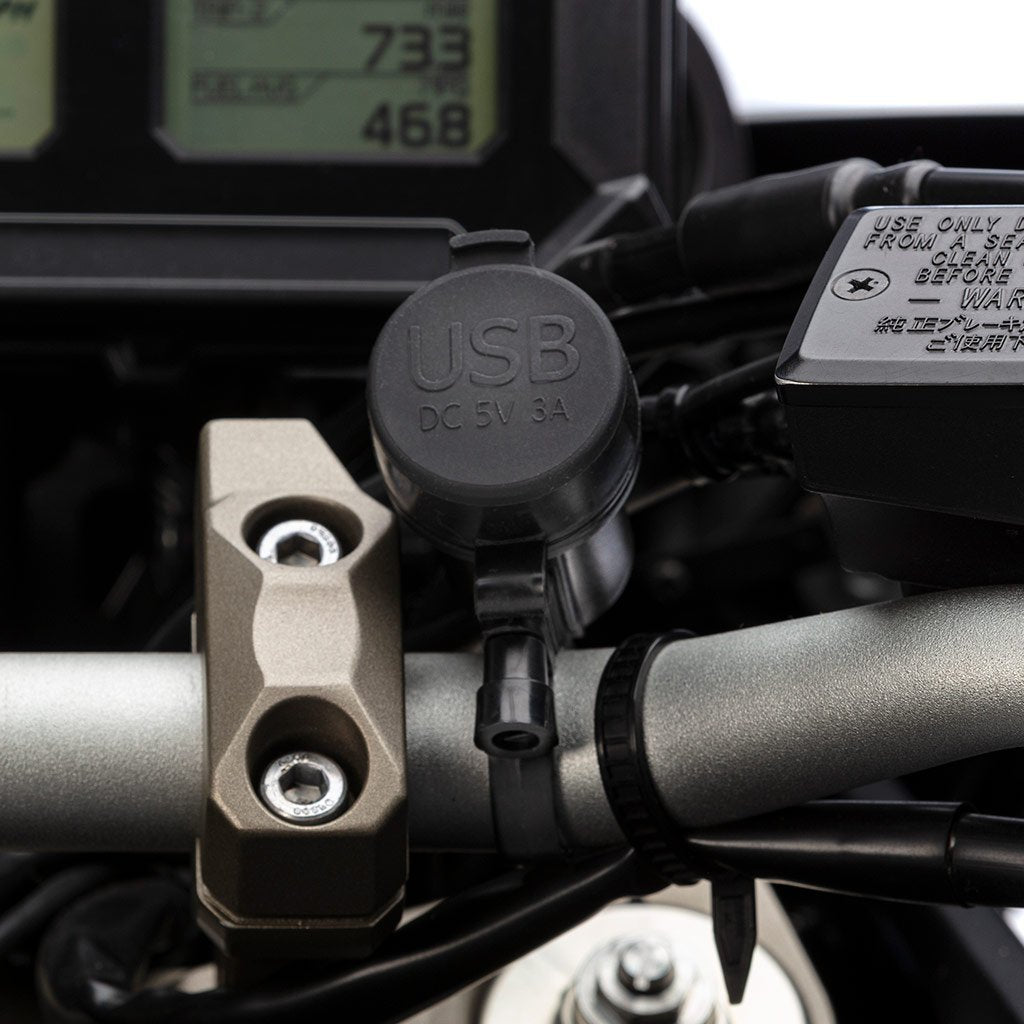 Dual USB Hardwire Charger with Handlebar Mount - Ultimateaddons
