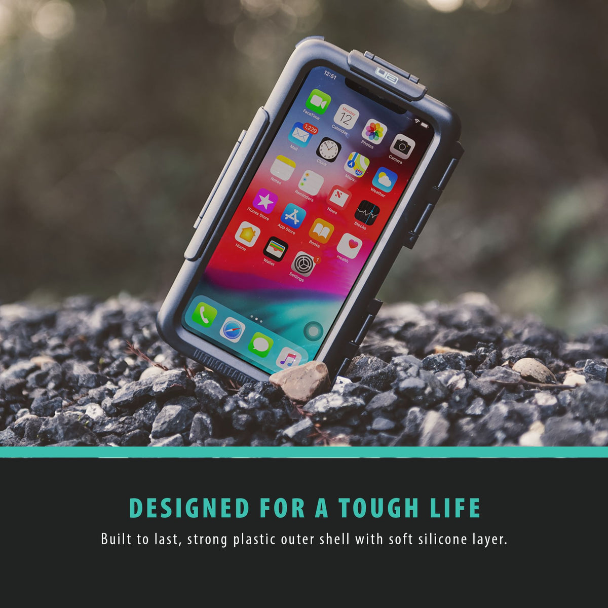 Capa de telefone impermeavel para montagem em motocicleta, para modelos iPhone da Apple | Ultimateaddons