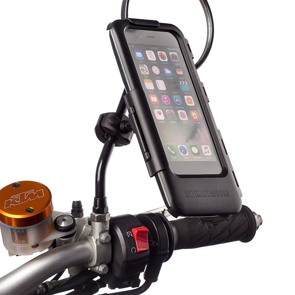 Motorbike Metal Mirror Mount Waterproof Tough Case Kits - Universal Fit Phones - Ultimateaddons