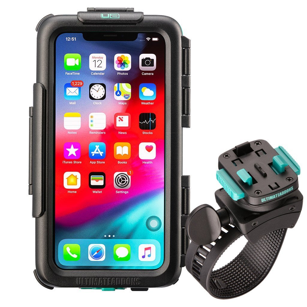 Waterproof Tough Case &amp; Strong Secure Bike Handlebar Mounting Kit Apple iPhone 11 Pro Max - Ultimateaddons