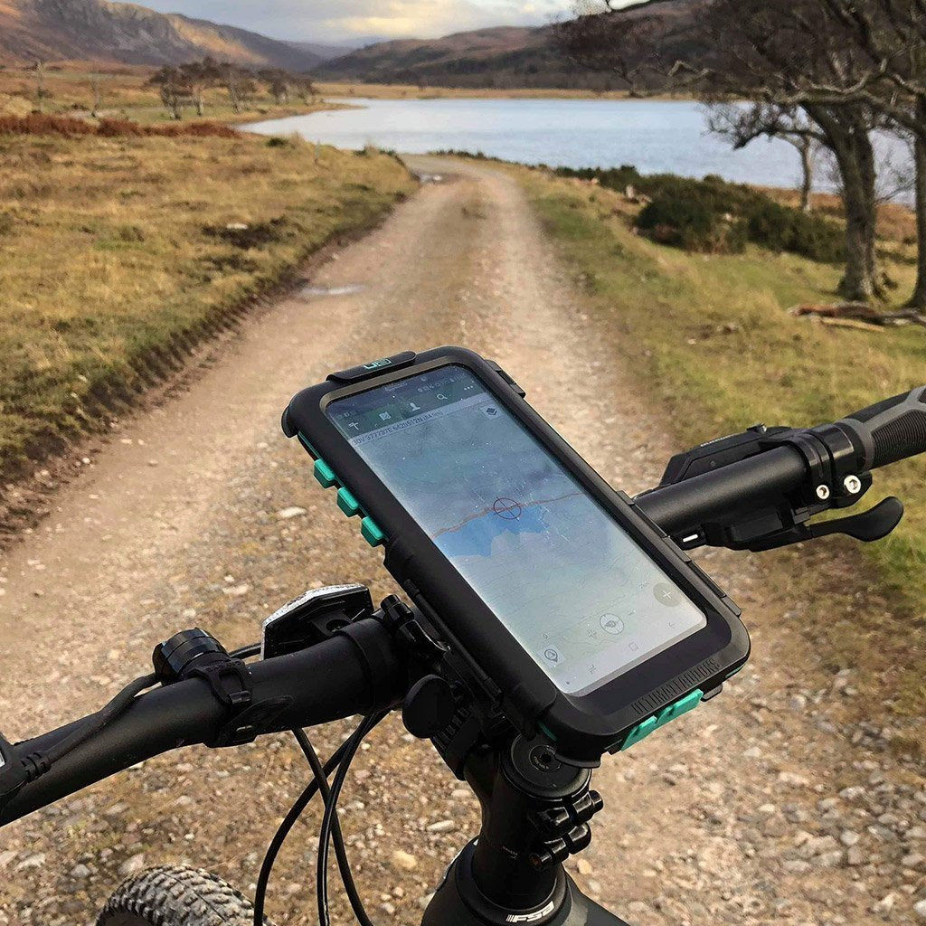 Samsung Galaxy S8 / S8+ Waterproof Tough Cycling GPS Satnav Mount Kit - Ultimateaddons