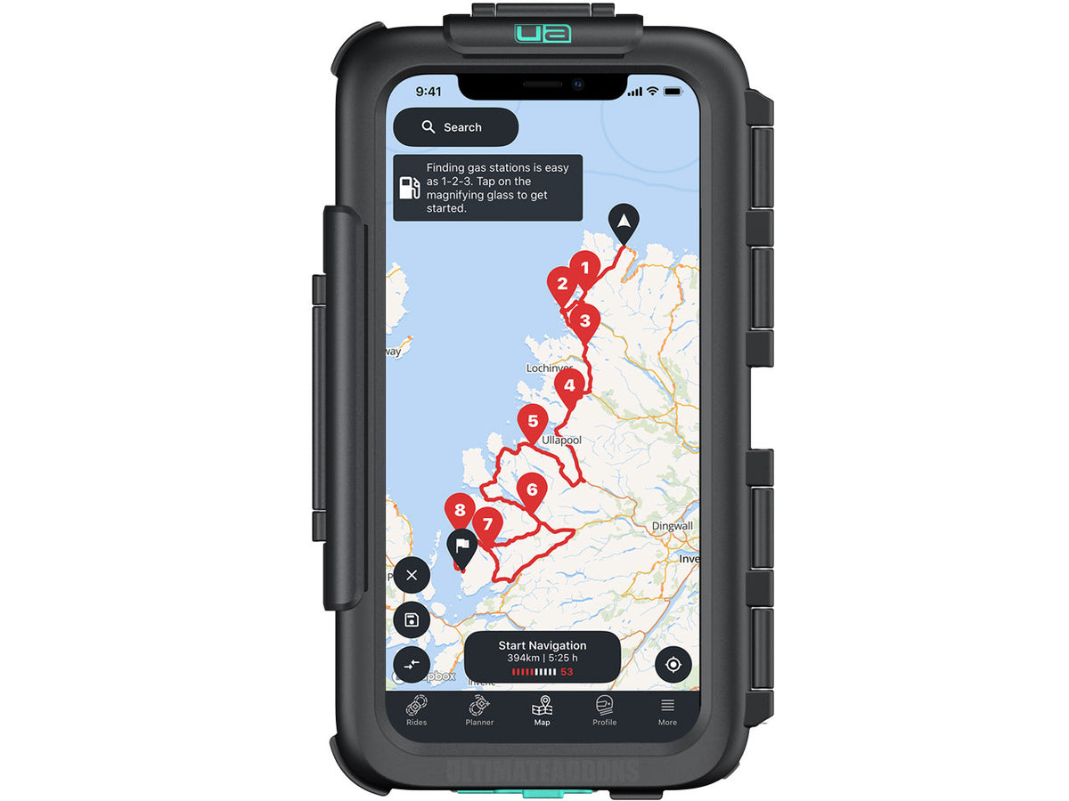 Capa de telefone impermeavel para montagem em motocicleta, para modelos iPhone da Apple | Ultimateaddons