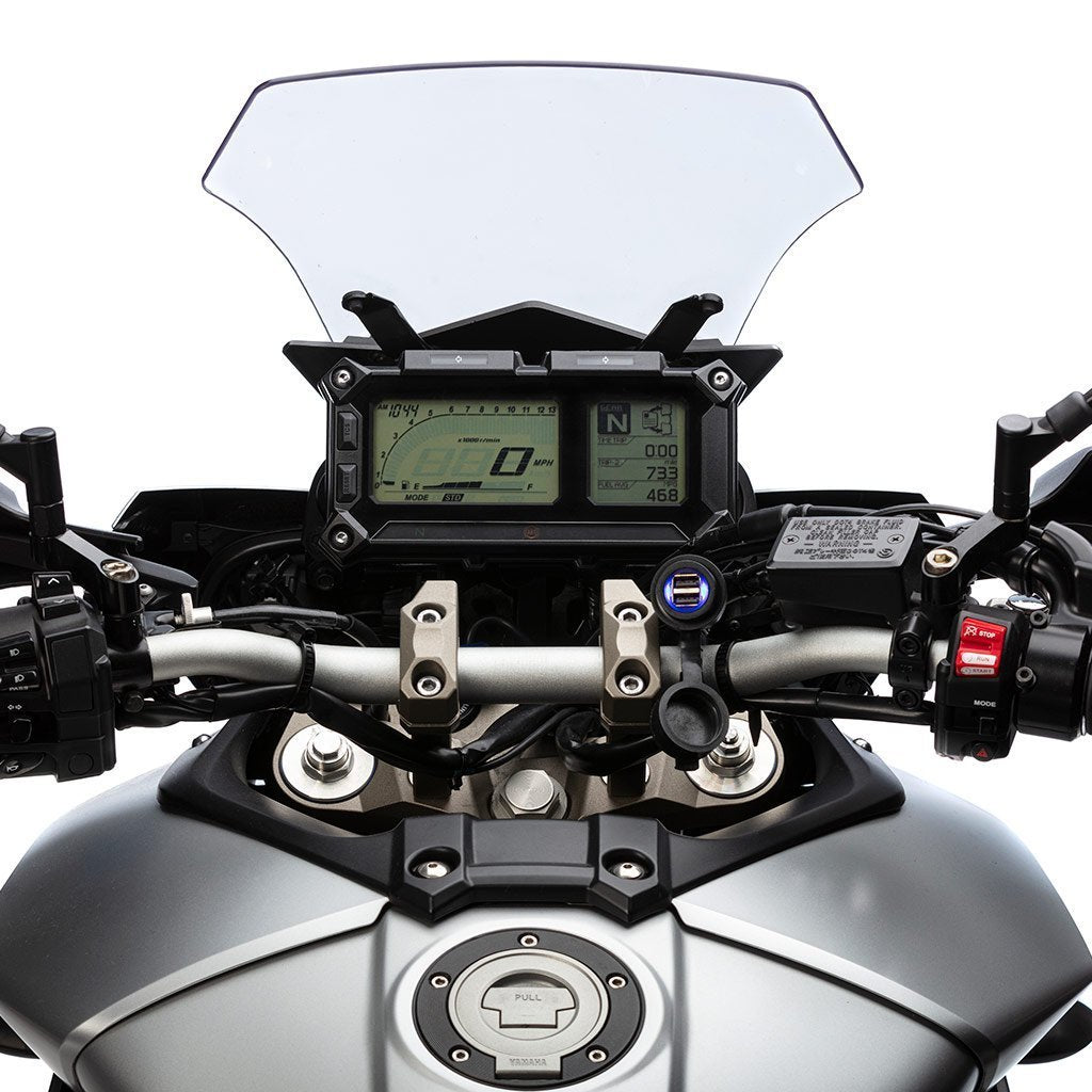 Dual USB Hardwire Charger with Handlebar Mount - Ultimateaddons